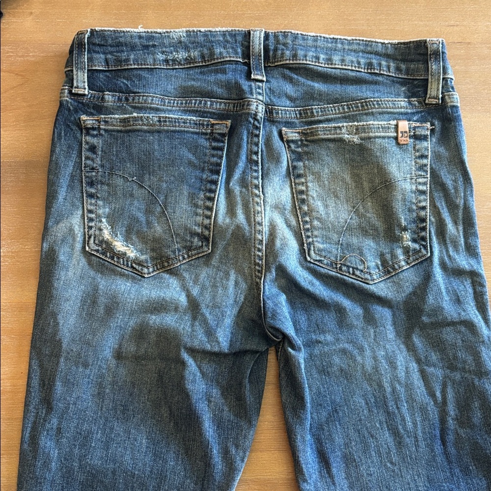 Joe’s Jeans Skinny Ankle Laila Distressed Raw Hem, Size 28 - Picture 6 of 9